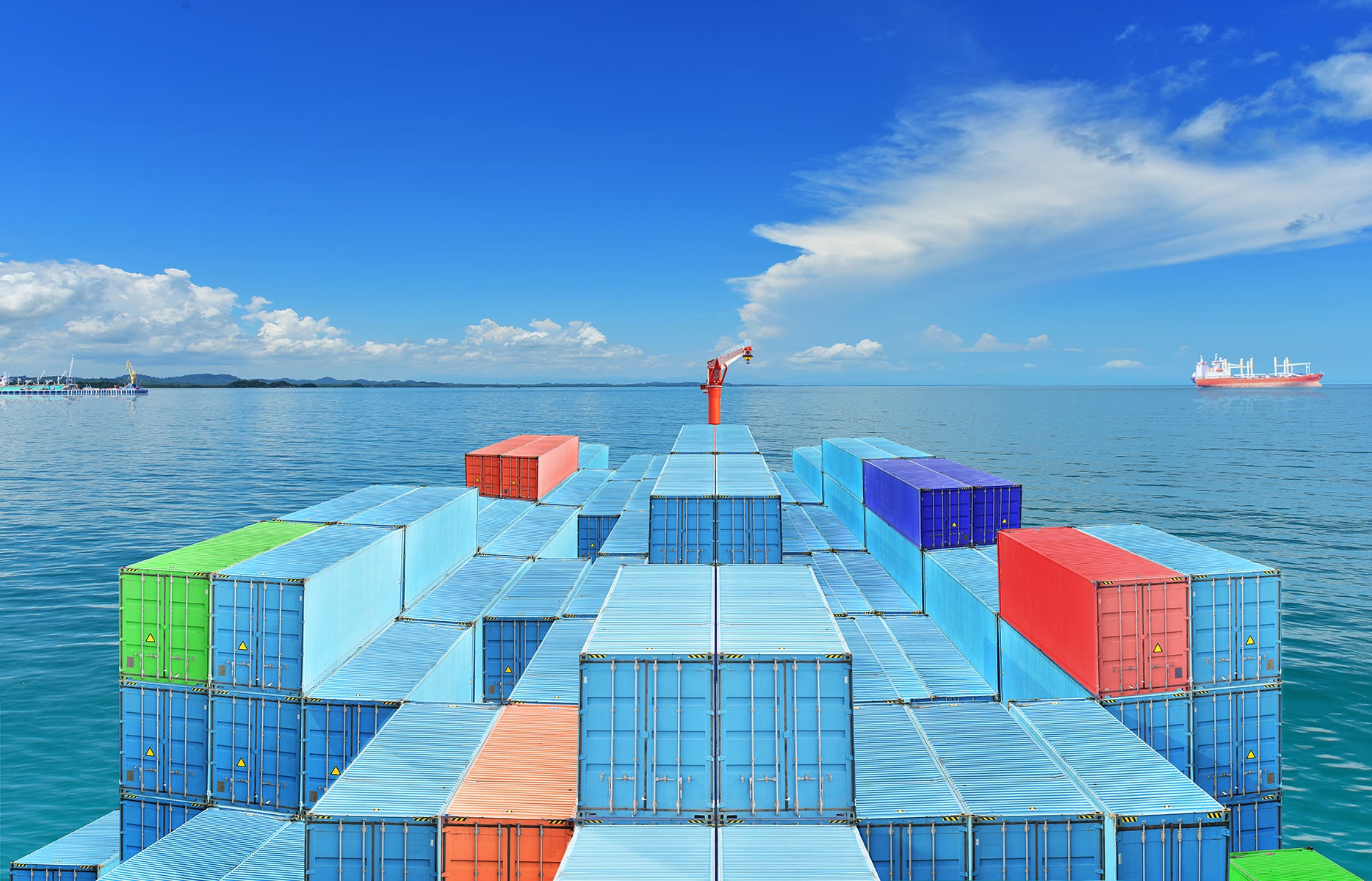 containers op schip